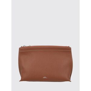 A.P.C. Women A.P.C. Hammered Calfskin Clutch With Laminated Logo